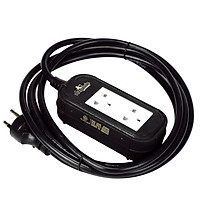 Ổ CẮM ĐIỆN CÔNG SUẤT CAO TOSHINO MX315 DÂY BỌC CAO SU 3*1.5MM, 02 Ổ CÔNG SUẤT 3600W-16A