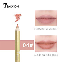 (Hàng Mới Về) Set 6 Son Môi Teayason Dưỡng Ẩm Và Bút Kẻ Viền Môi Cao Cấp