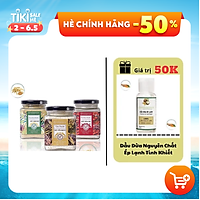 Combo 3 Hũ Bột Trắng Da, Dưỡng Ẩm: Bột Đậu Đỏ, Bột Yến Mạch, Bột Cám Gạo MILAGANICS (100g/ Hũ)