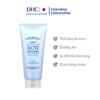 Sữa Rửa Mặt hỗ trợ Trị Mụn DHC Acne Control Fresh Foaming Wash (120ml)