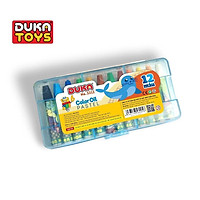 Sáp Màu Duka - Bút Sáp Dầu 12 Màu - Hộp Nhựa NO.3312