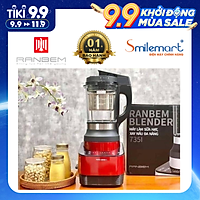 Máy làm sữa hạt đa năng Ranbem 735i nắp inox ( Model mới) - Hàng nhập khẩu