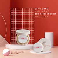 Phấn nước CC Cushion Rosy mỏng mịn, che phủ tốt, dưỡng trắng da, chống nắng