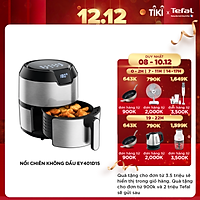 Nồi chiên không dầu Tefal 4.2 Lít - Vỏ thép - EY401D15 - Hàng chính hãng