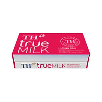 Thùng 48 Hộp Sữa Tươi Tiệt Trùng Hương Dâu TH True Milk (110ml/Hộp)