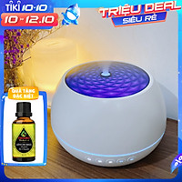 Máy Xông Tinh Dầu Dung Tích Lớn 1000ML Chuyên Dụng Cho Phòng Rộng, Kèm Tinh Dầu Sả Chanh | Máy Khuếch Tán Tinh Dầu Công Nghệ Siêu Âm, Phun Sương Mạnh Mẽ, Đèn LED 7 Màu Biến Đổi