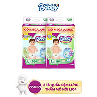Combo 2 Tã quần Bobby có đệm lưng thấm mồ hôi đủ size