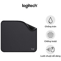 Miếng lót chuột Logitech Studio Series - Đế cao su chống trượt, lướt dễ dàng, bề mặt chống đổ tràn, bền bỉ, nhỏ gọn, hiện đại - Hàng Chính Hãng