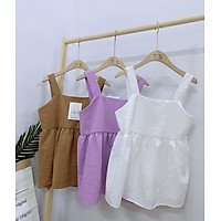 áo đũi babydoll hàng đẹp_chất nhẹ mát_Áo đũi nơ sau cực xinh