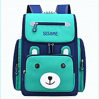 Balo đi học cho bé chất liệu vải Polyester chống thấm hình thỏ gấu siêu dễ thương