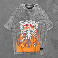 ÁO THUN FIRE BONE, Áo phông oversize nam nữ Unisex Local Brand ODIN CLUB