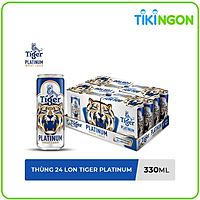 Thùng 24 lon bia lúa mì Tiger Platinum Wheat Lager 330ml/lon