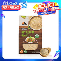 Hạt Quinoa (Diêm mạch) Trắng Smile Nuts hộp giấy 500g - White Quinoa Seed Smile Nuts 500g