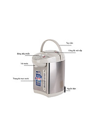 Bình Thủy Điện Tử Tiger PVW-B30W - 2.91L - Hàng Chính Hãng