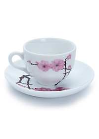 Bộ Bình Trà Hoa Đào Gốm Sứ Bát Tràng T543-H