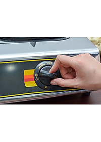 Bếp Gas Dương Rinnai RV-577BK - Bạc Inox - Hàng Chính Hãng