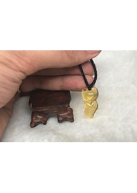 Mặt Dây Chuyền Hồ Ly Pha Lê Vàng