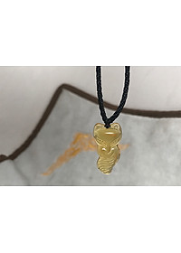 Mặt Dây Chuyền Hồ Ly Pha Lê Vàng