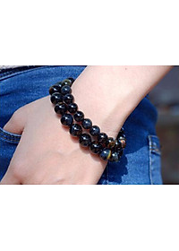 Vòng Tay Đá Mắt Hổ Xanh Đen 8mm