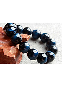 Vòng Tay Đá Mắt Hổ Xanh Đen 8mm