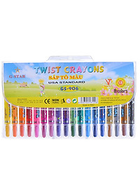 Bút Sáp Vặn Ngắn HQ G-Star 906-18 - Giao Mẫu Ngẫu Nhiên