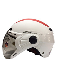 Mũ Bảo Hiểm GRS A102K - Trắng Line Đỏ