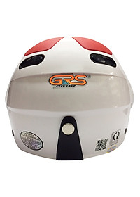 Mũ Bảo Hiểm GRS A102K - Trắng Line Đỏ