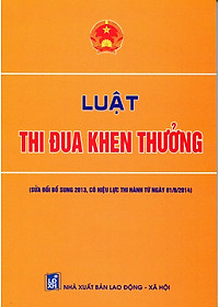 Download sách Luật Thi Đua Khen Thưởng (Sửa Đổi Bổ Sung 2013)