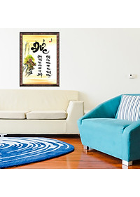 Tranh Thư Pháp ĐỨC ĐỘ TẠO THÀNH CÔNG (TP_41X56-14) (41 x 56 cm) Thế Giới Tranh Đẹp