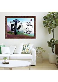 Tranh Thư Pháp TÌNH MẸ THƯƠNG CON (TP_41X56_23) (41 x 56 cm) Thế Giới Tranh Đẹp