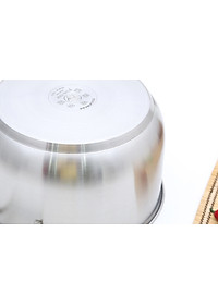 Bộ Nồi Inox 3 Đáy Gồm 3 Nồi 1 Chảo 1 Xửng Fivestar FS08CG1 - Hàng Chính Hãng