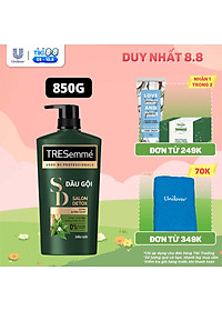 Dầu Gội TRESemmé Salon Detox Cho Tóc Chắc Khỏe Bóng Mượt Với Gừng & Trà Xanh Giúp Detox Tóc Sạch Sâu 850g