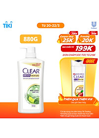 Dầu gội 880g Clear Sạch Gàu Mát Lạnh Bạc Hà 3X Sức Mạnh Đánh Bay Gàu, Ngứa, Vi Khuẩn