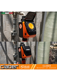 Bộ Hẹn Giờ Tưới Cây Tự Động 15 Kênh Vặn Claber 8419 - Kết Nối Cảm Biến Mưa 