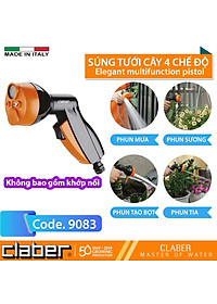 Vòi Tưới Cây Đa Năng Claber Elegant 9083, nhựa ABS, kết nối nhanh, tưới 4 chế độ