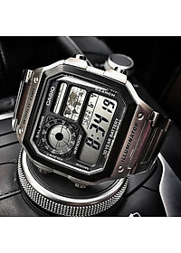 Đồng hồ nam dây kim loại Casio Standard chính hãng AE-1200WHD-1AVDF