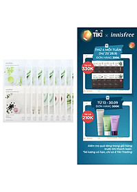 Combo 10+10 Mặt Nạ Giấy Dưỡng Ẩm Phục Hồi Da Innisfree My Real Squeeze Mask 20ml (Giao mẫu ngẫu nhiên)