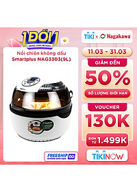 Nồi Chiên Không Dầu Điện Tử Xoay 360 Độ Nagakawa NAG3303 (9.0 Lít) – Hàng chính hãng