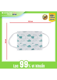 Khẩu Trang Trẻ Em Anyguard Hàn Quốc 3 Lớp Chính Hãng (Cỡ Lớn Cho Bé Dưới 13Tuổi - Hộp 50 Chiếc)-베이비 마스크 - Face Mask For Kids Under 13 yearsold-ISO 9001:2015, ISO 13485:2016, QCVN 01:2017/BTC