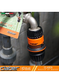 Khớp Nối Nhanh Claber Ergogrip 8542, nhựa ABS, kết nối 2 cỡ ống 12-14mm