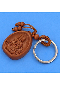 Combo 3 móc khóa gỗ Văn Thù Bồ Tát