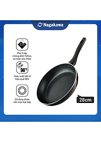 Chảo Cạn Nagakawa NAG2801 Đáy Từ 5 Lớp Chống Dính Cao Cấp (size 28cm) – Dùng Trên Mọi Loại Bếp – Hàng Chính Hãng