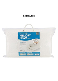 Gối Memory Foam 50D Hình Cong Lock&Lock HLW111 (50 x 30 cm) – Trắng