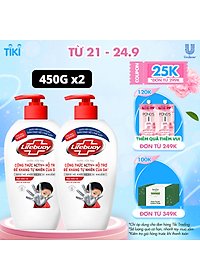 Combo 2 Nước Rửa Tay Lifebuoy Bảo Vệ Vượt Trội 10 Giúp Sạch Khuẩn Và Bảo Vệ Vượt Trội Khỏi 99.9% Vi Khuẩn Tốt Nhất Chai 450g