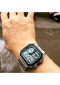 Đồng hồ nam dây kim loại Casio Standard chính hãng AE-1200WHD-1AVDF