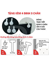Combo bộ thảm tranh treo tường họa tiết dải ngân hà bằng vải mỏng và dây đèn led đom đóm trang trí (vải+ dây led+đinh)