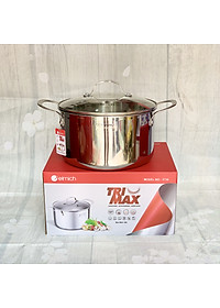 [ELMICH - EL3735] NỒI INOX 304 CAO CẤP 3 LỚP ĐÁY LIỀN TRI-MAX 26CM