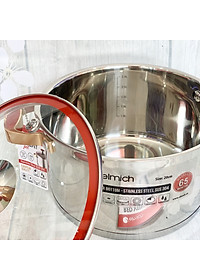 [ELMICH EL-5267] XOONG INOX 304 CAO CẤP RED VELVET - 5 LỚP ĐÁY TỪ 18CM 2355267