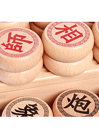 Bộ Cờ Tướng Gỗ + Bàn Cờ Tướng 40*35cm, Cờ Tướng Gỗ Có Bàn Là Hộp Đựng Chính Hãng