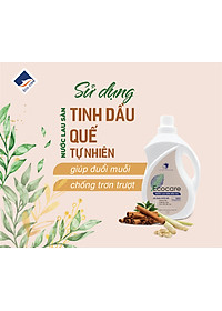 Nước lau sàn Hữu cơ Ecocare đuổi muỗi tinh dầu Sả chanh 2000ml 